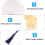 4pcs DIY Handmade Classical Folding Fans for Painting (Random) 4