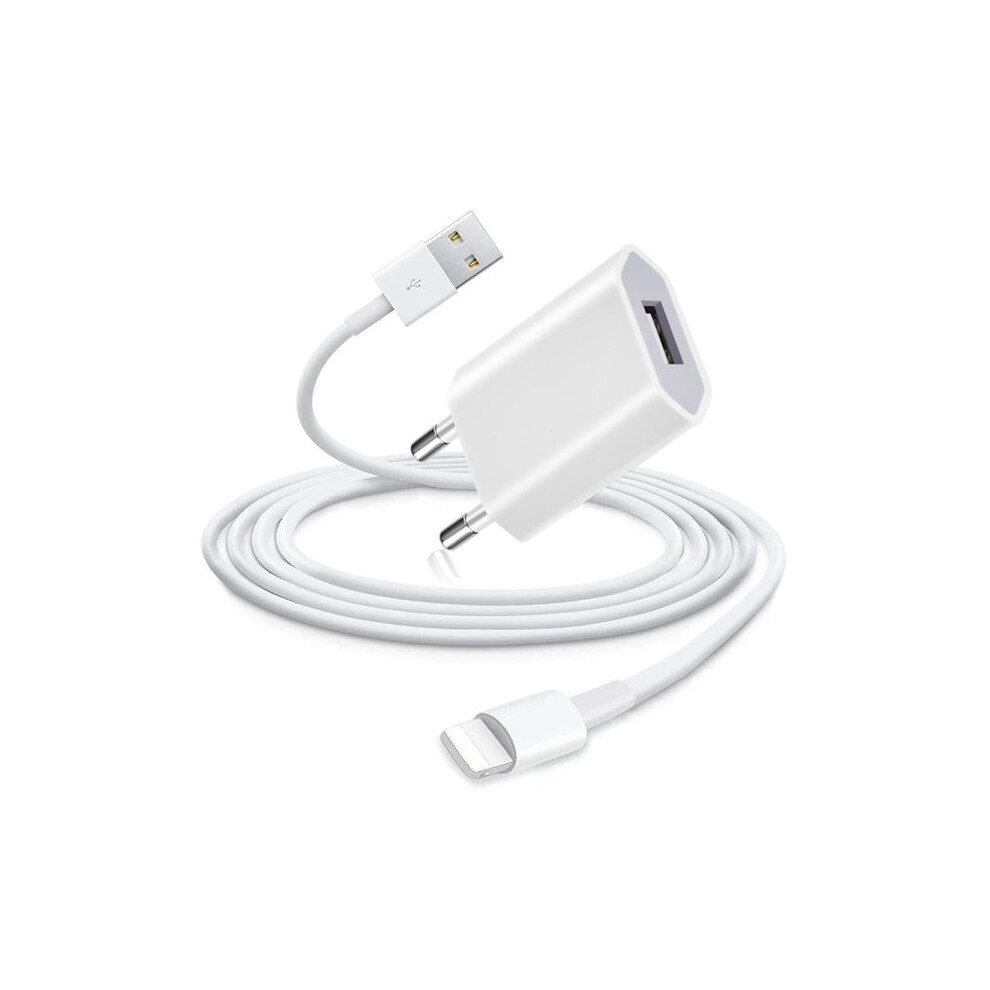 Charging Cable Lightning Compatible With Iphone 1M And Usb Charger 1 Meter 9448990314553
