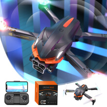 RnemiTe-amo Drone with Camera, FPV RC Quadcopter with ESC, Wind Resistance, Headless Mode, Gesture Control for Beginners