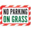 No Parking On Grass Sign 1