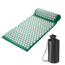 Acupressure Mat and Pillow Set with Bag - Compatible with CA Green, for Neck & Back Pain, Muscle Relaxation, Stress Relief