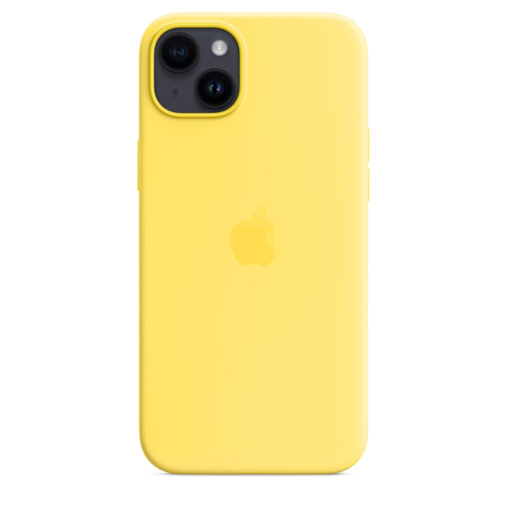 Compatible With Iphone 14 Plus Liquid Silicone Phone Case With Magsafe Shockproof Protection-Canary Yellow 9450273688930