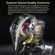 SUSUchens Wired Earbuds, Transparent Shell, Stereo Bass, Detachable Cable, Inner Magnetic, Compatible with iPhone/Android, for Sports & Gaming