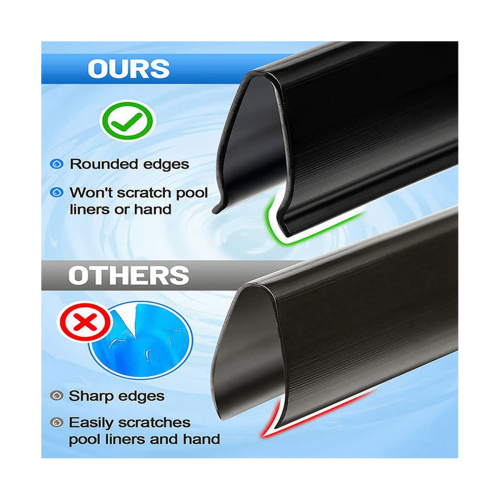 38Pcs Coping Strips for Above Ground Pool Liners,Swimming Pools Liner Clip Replacement Patch Kit for 24Ft Round Pool 2