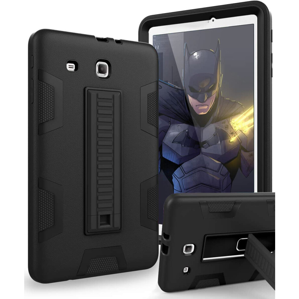 Compatible With Samsung Galaxy Tab E 9.6 Case Anti-Scratch Shockproof Three Layer Full Body Armor Protection With Sturdy 9450273688794