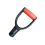 4 Pieces 32mm Inner Diameter Plastic Hand Shovel DShaped Handles 5
