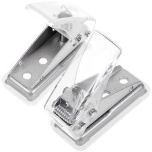 Scrapbook Handheld Punch Loose Leaf Hole Puncher 2 Pcs Single Manual Compact inside Pages Office Paper Breaker