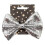 Glitter bow tie Silver Silver one size 1