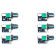 6PCS Computer Case Fan Governor PWM Speed Controller 12V Single Way 4 Pin Low-Power Silent Fan Governor Controller