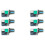 6PCS Computer Case Fan Governor PWM Speed Controller 12V Single Way 4 Pin Low-Power Silent Fan Governor Controller 1