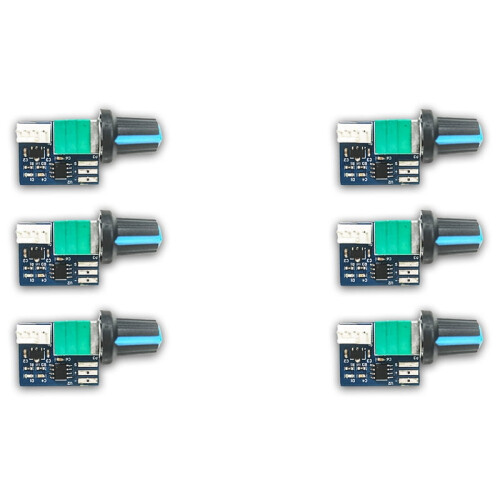6PCS Computer Case Fan Governor PWM Speed Controller 12V Single Way 4 Pin Low-Power Silent Fan Governor Controller