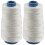 2pcs 400M 80Lbs Nylon Twisted Bowstring Thread Fishing String Sewing Cord Kite Line, White 1