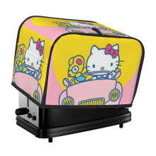 He-llo Kit-ty Toaster Cover 2 Slice, Bread Dust Cover & Fingerprint Protection-Polyester, Kitchen Small Appliance Covers