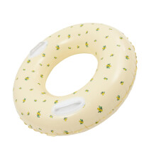 Inflatable Swim Ring with Quick Inflate and AntiLeak Design for Adults Pool and Beach Fun