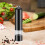 Zeceouar Electric Pepper Grinder Set - USB Rechargeable, Automatic One-Hand Operation, Adjustable Coarseness, Refillable 2