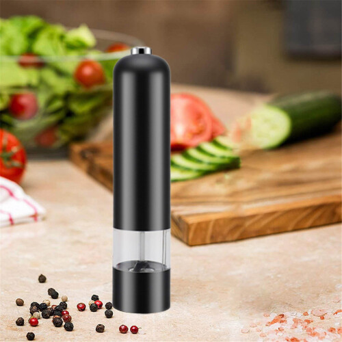 Zeceouar Electric Pepper Grinder Set - USB Rechargeable, Automatic One-Hand Operation, Adjustable Coarseness, Refillable 1