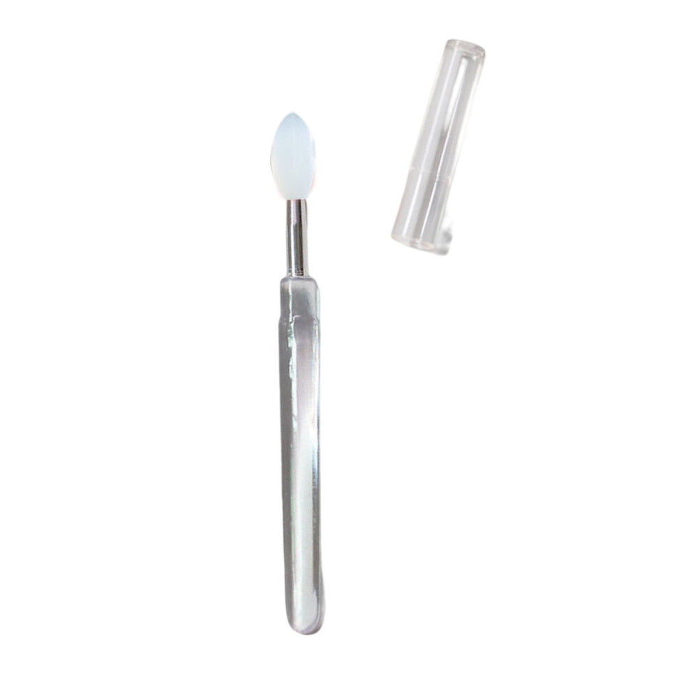 Happydeer Eyeshadow Brush Multifunctional with Lid Lightweight Silicone Lip Cosmetic Brush for Women
