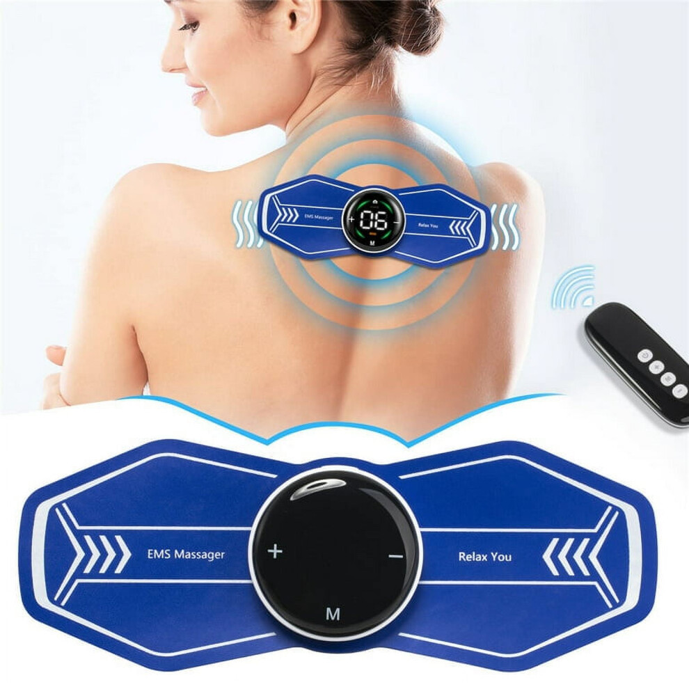 TENS Unit Muscle Stimulator, Wireless TENS Pain Relief, Portable Electro Pulse Impulse Mini Massager Machine for Lower Back and Neck Pain