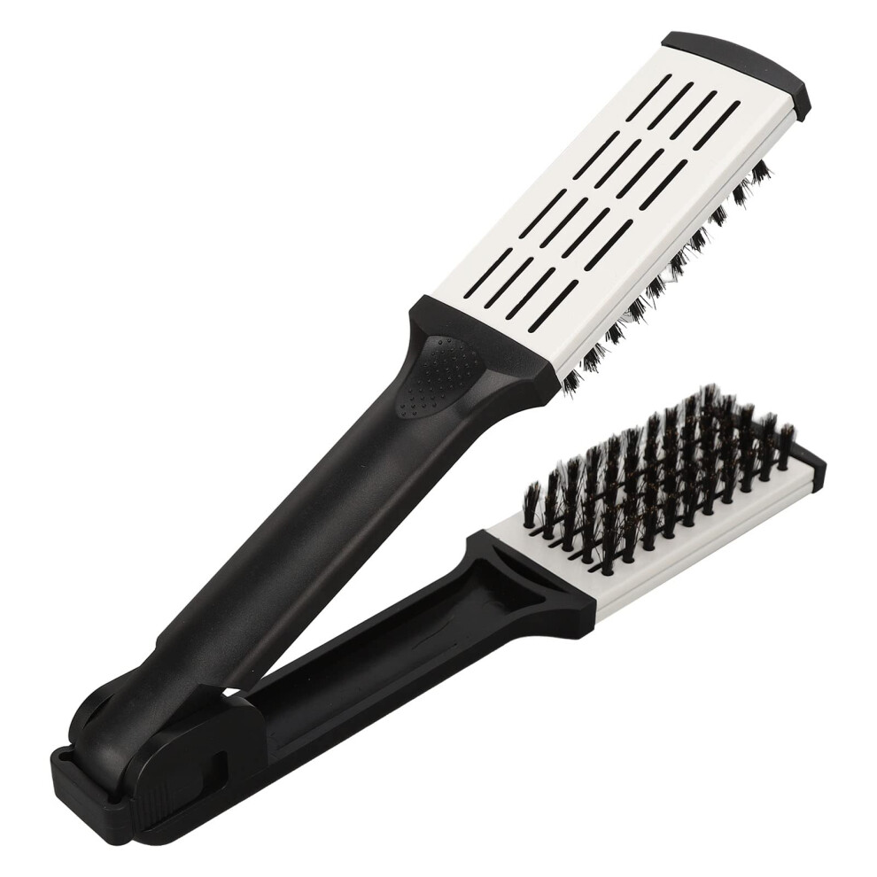 Hair Straightening Brush with Hollow Vent for Fast Drying and AntiStatic Styling