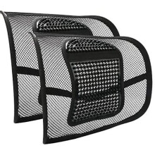 RenFox Lumbar Support Mesh for Car and Office, Lumbar Pillow, Back Support for Office