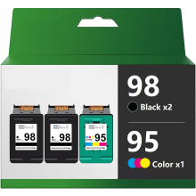 Compatible with 95 98 C8766W C9364W high yield ink cartridge replacement for HP Officejet 150 100 6310 PhotoSmart 8050 C4180 C4150 Deskjet 460 5940 -