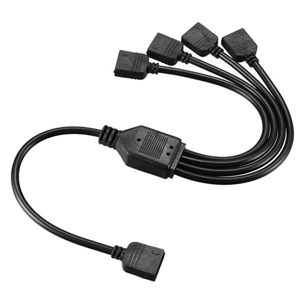 Jixopn 3Pin Splitter Cable 5V Computer Motherboard Extension Cord With Plug-In Function Accessories For Msi Asrock Led Strip 9193271530374