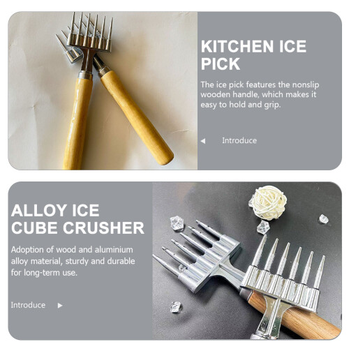 Masteelf Kitchen Ice Pick for Ice Breaking Alloy Ice Crushing Tool Bar Use Ice Cube Crusher Tool 1