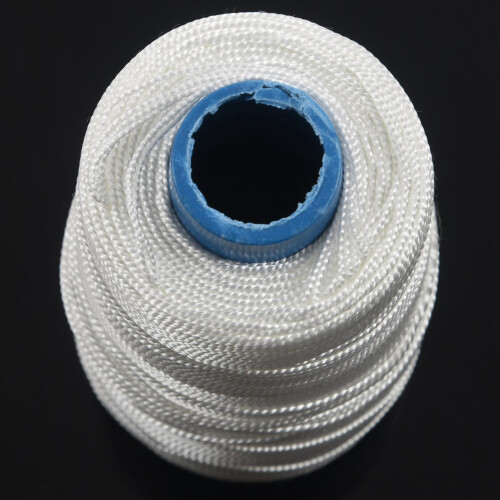 2pcs 400M 80Lbs Nylon Twisted Bowstring Thread Fishing String Sewing Cord Kite Line, White 2