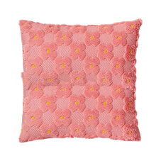 Poaug Clearance: Little Daisy Pillow Case for Girls, Heart Design, Compatible with Sofa & Bed, Red - No Insert