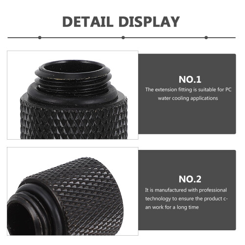 3 PCS Water-Cooled Extension Screw Seat Computer Accessory Fittings Coupler Pass-Through Extender 2