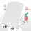Soft Close Rectangular Toilet Seat with Quick Release Hinges Heavy Duty White 34.5x43cm 1