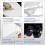 Soft Close Rectangular Toilet Seat with Quick Release Hinges Heavy Duty White 34.5x43cm 2