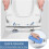 Soft Close Rectangular Toilet Seat with Quick Release Hinges Heavy Duty White 34.5x43cm 3