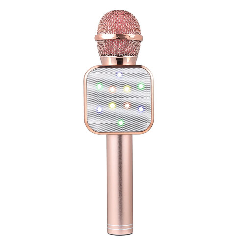 Lifetechs Bluetooth Wireless Microphone LED Lights Handheld Karaoke ABS Audio Microphone for KTV