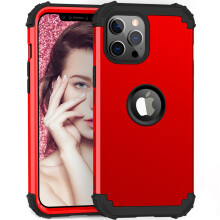 Hybrid Plastic Back Cover with Soft TPU Bumper, Anti-drop Case Compatible with iPhone 16 Plus 6.7 Inch 2024, Heavy Duty Shockproof Solid Color Phone