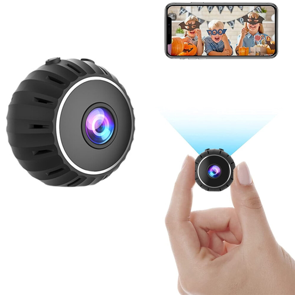Gukom Wireless Mini Wi-Fi Video Baby Monitor With Hd Night Vision, Black