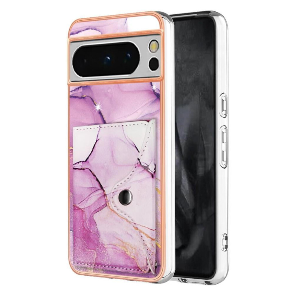 Case For Google Pixel 8 Pro Slim Wallet Card Slots Marble Soft Tpu Bumper 9418476301339