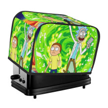 Rick And Morty Toaster Cover 2 Slice, Bread Dust Cover & Fingerprint Protection-Polyester, Kitchen Small Appliance Covers