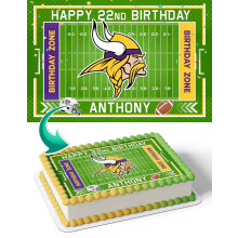 Cakecery Edible Cake Image Topper Birthday Cake Banner 1/4 Sheet