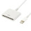 Lighting adapter cable to 30-pin charging and syncing white compatible with iPhone 1