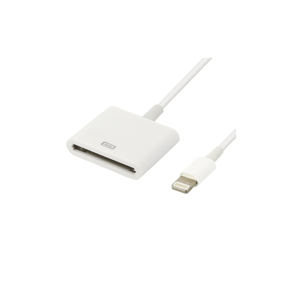 Lighting Adapter Cable To 30-Pin Charging And Syncing Compatible With Iphone White 9130661582537
