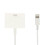 Lighting adapter cable to 30-pin charging and syncing white compatible with iPhone 3