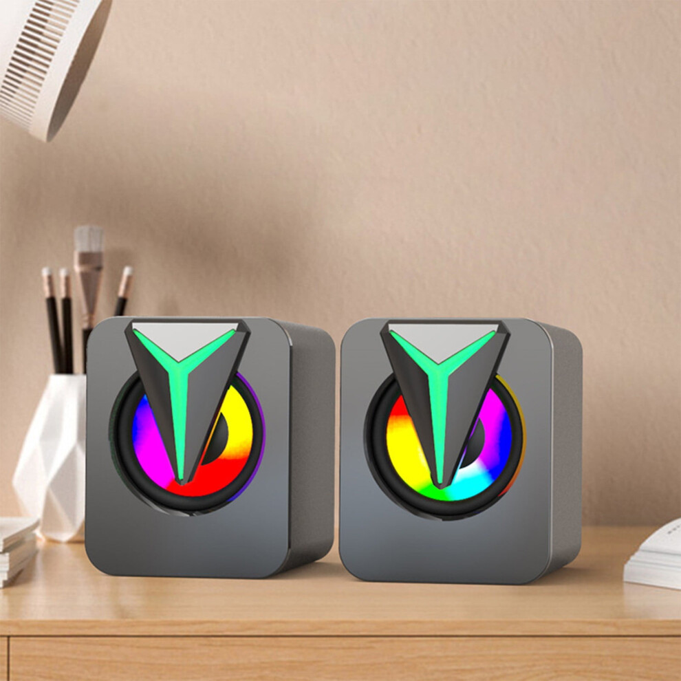 Clearanceï¼Smart Appliances Rgb Dazzling Active Mini Small Desktop Speaker Stereo Desktop Computer Laptop Small Speaker 9170372808458