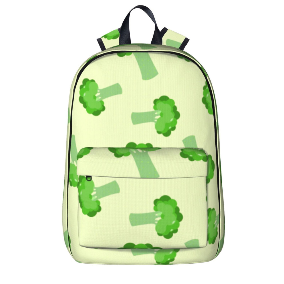 Cartoon Broccoli Pattern Backpack Laptop Backpacks Travel Hiking Bag Business Backpacks For Women Men 9170372808557