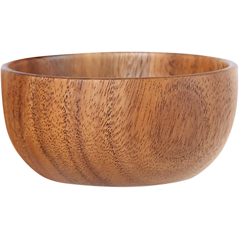 Flat Wooden Bowl for Infant Kitchen Soup Rice Vegetable Pasta