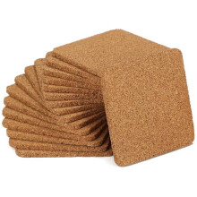 20 pcs cork coasters for drinks - round drink coasters - made of cork