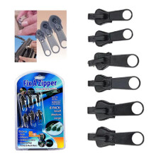 6-Pack Instant Fix Zipper Repair Kit Replacement Zipper Slider Lock DIY AA One Size