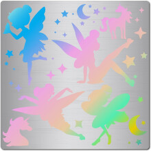 6.3" Unicorn Metal Stencil, Stainless Steel Reusable Cutting Die for Scrapbook, Embroidery, Craft, Compatible with Star Moon Wood Carving Painting
