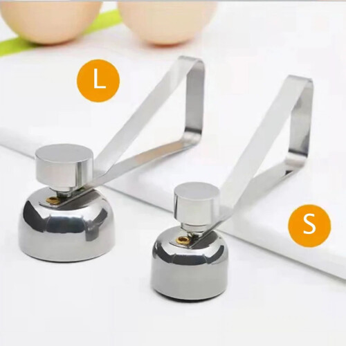 304 Metal Egg shell Opener Eggshell Cutter Double Head Egg Topper Shell Opener Boiled Raw Egg Creative Kitchen Tools Accessories 1