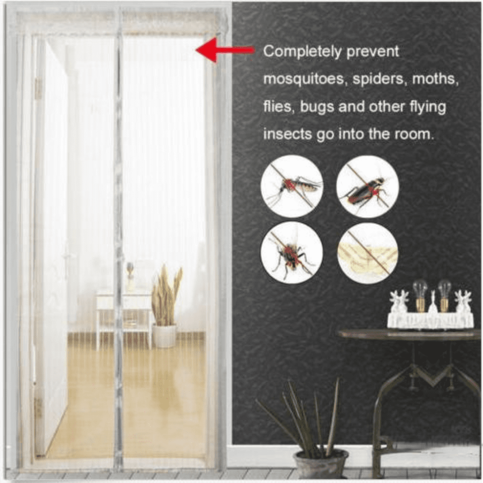 Dekaxid New Magnetic Screen Door Curtain Summer Anti Mosquito Insect Fly Bug No Punching Curtains Automatic Closing Door Screens Mesh 9165521357666